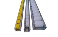 Κίτρινοι/μαύροι βιομηχανικοί κύλινδροι μεταφορέων αργιλίου με το πλάτος κυλίνδρων 85mm