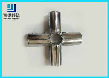 Worktable Chrome Pipe Connectors 5 Way Universal Metal Pipe Joints Union
