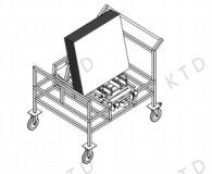 Transport Trolley with Smooth Mobility and Fixed Positioning Platform Ideal for Electronic Product Manufacturing Workshops
