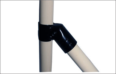 SPCC Steel Pipe And Joint Racking System / Plastic Coated Metal Pipe Joint