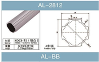 Το αργίλιο συναρμολογεί τη διάμετρο 28mm, πάχος τοίχων σωλήνων 1.2mm επίπεδο ασημένιο λευκό Al-2812 σωλήνων